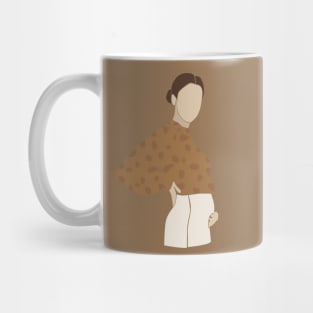 Abstract pregnant vector mother Composition Mug